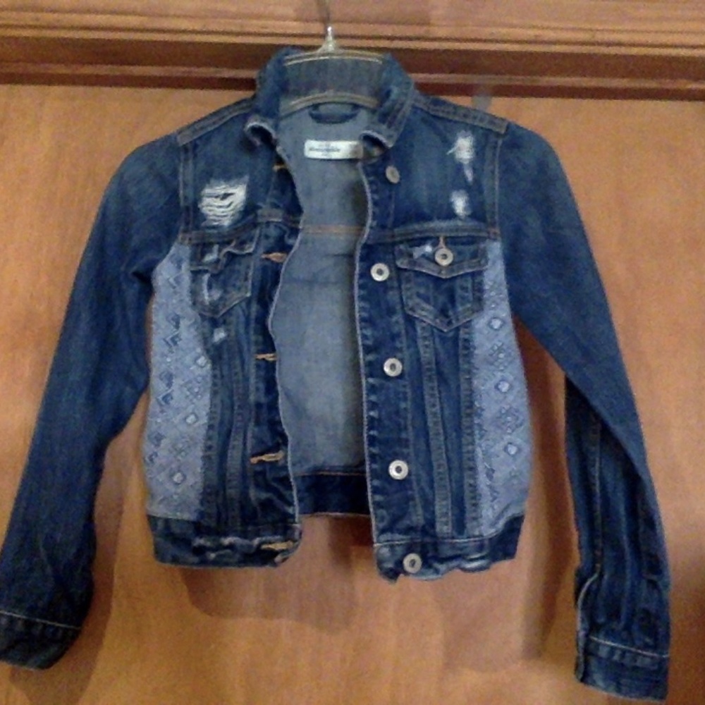 Abercrombie Blue Jean Jacket Girls size small